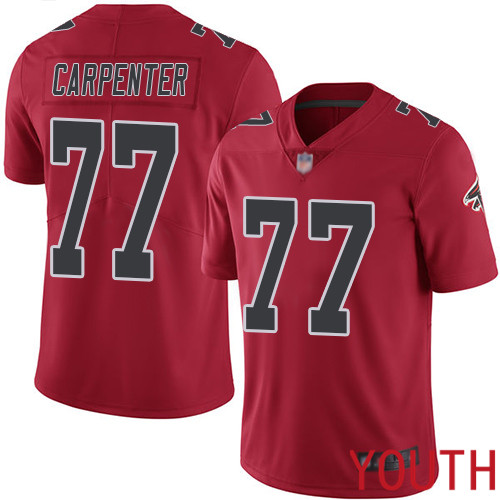 Atlanta Falcons Limited Red Youth James Carpenter Jersey NFL Football #77 Rush Vapor Untouchable